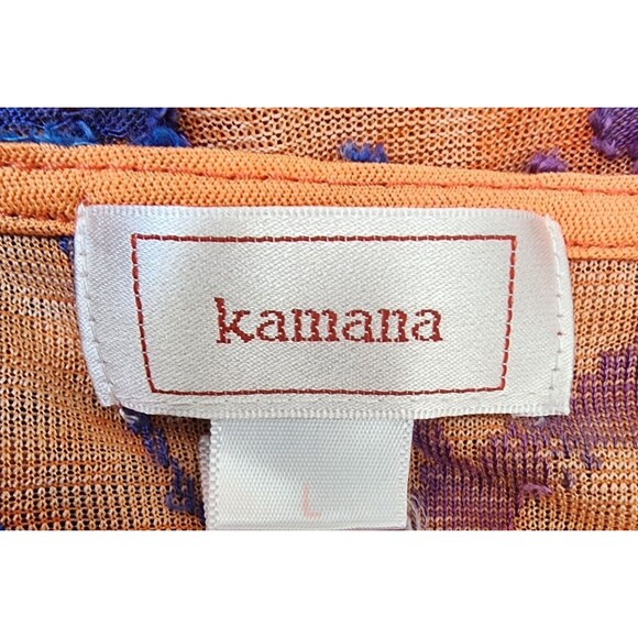 Kamana Abstract Tunic Size Large Boho Hippie Burn Out - Picture 7 of 8